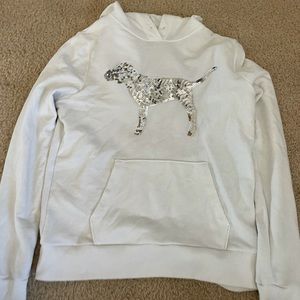 White Victoria secret pink sweater